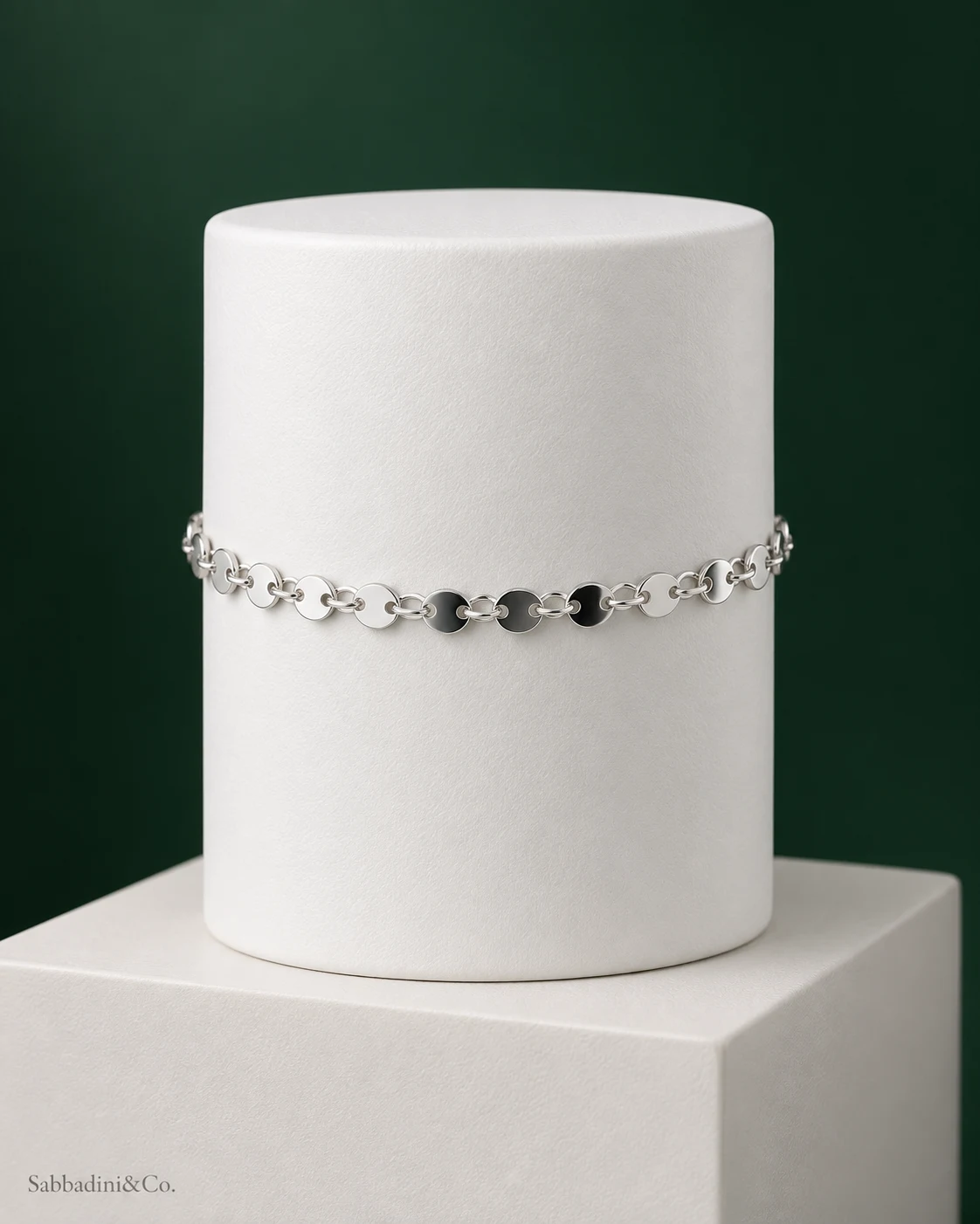 Pulseira Medalhinha Banhado A Prata 925 — vista 1