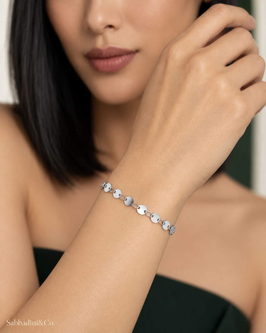 Pulseira Medalhinha Banhado A Prata 925 — vista 2